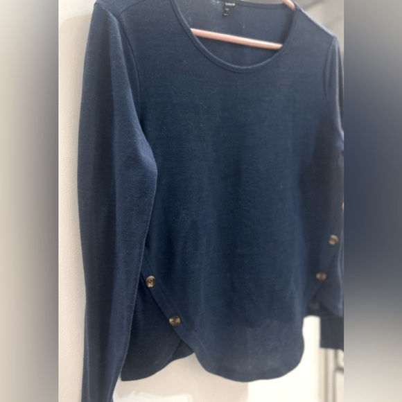 💫SHEIN Women’s Crew Neck Asymetrycal Long Sleeves Sweater - Picture 6 of 14